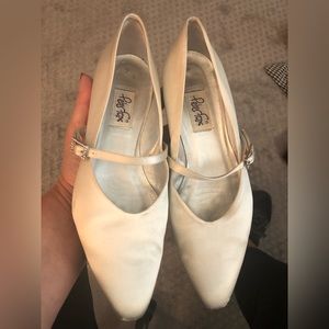 Peter Fox vintage wedding shoes size 10